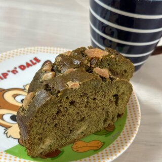 ❁簡単抹茶とホワイトチョコのパウンドケーキ